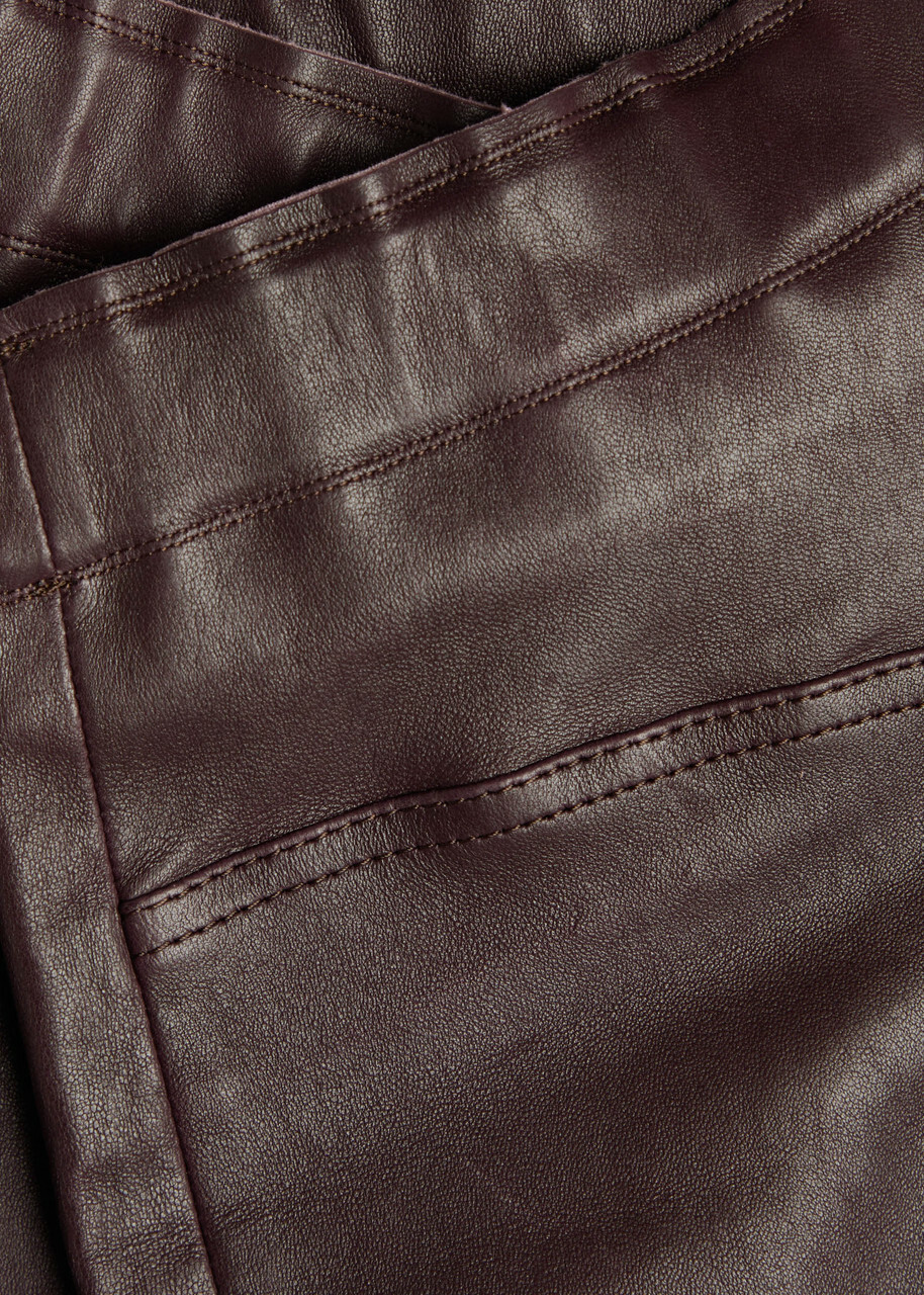 Stouls JP Twenty Stretch-leather Trousers Dark Brown