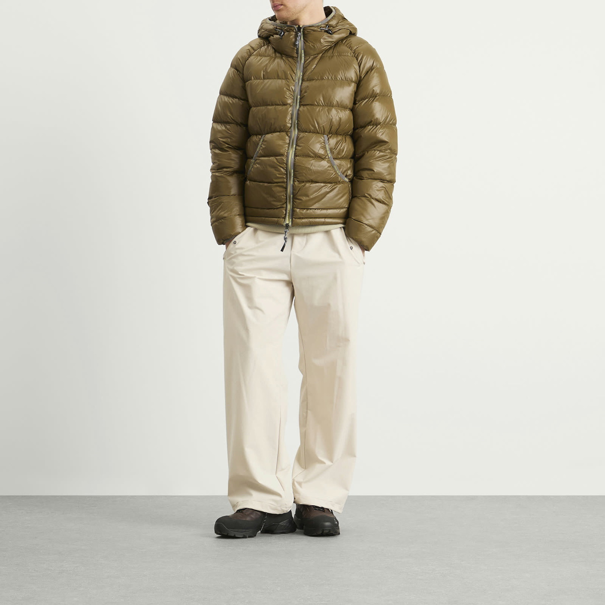 KA_YO_Prototype Men's Lightweight Down Jacket in Mole