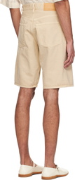 Sunflower Beige Wide Twist Shorts