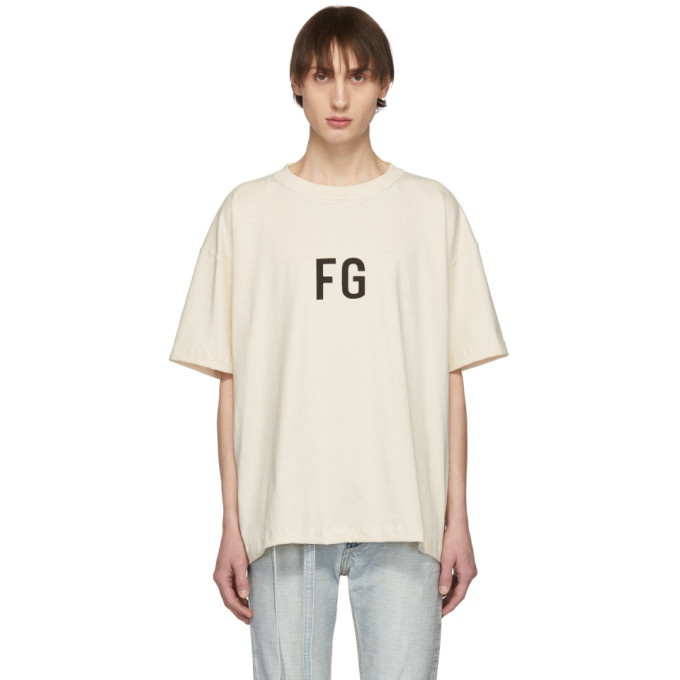 Photo: Fear of God SSENSE Exclusive Off-White FG T-Shirt