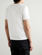 Husbands - Logo-Flocked Cotton-Jersey T-Shirt - White