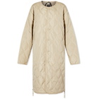 Taion Women's Crew Down Coat in Cream