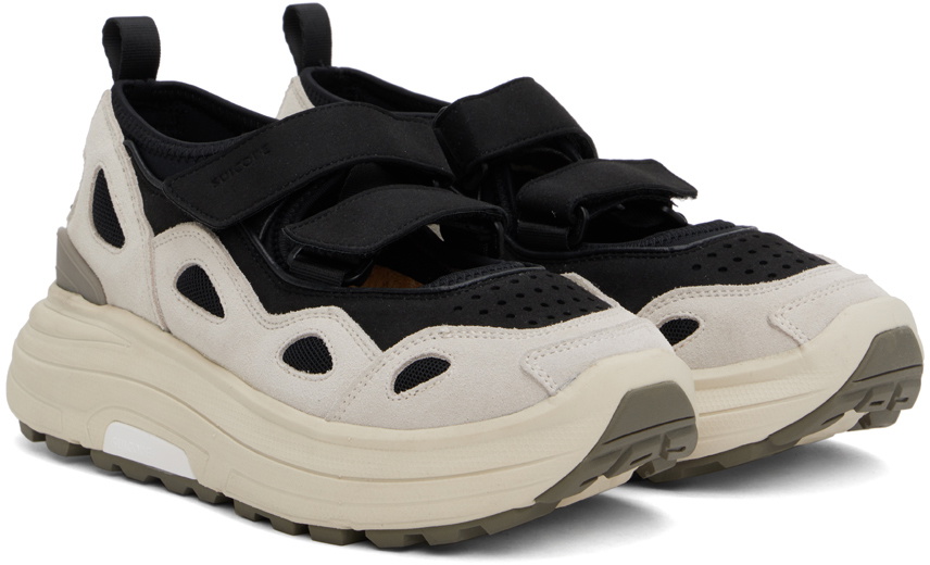 SUICOKE Black & Off-White AKK-2 Sneakers