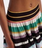 Alaïa Crinoline striped miniskirt