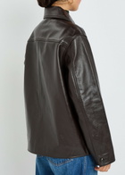 Rag & Bone Mala Leather Jacket Brown