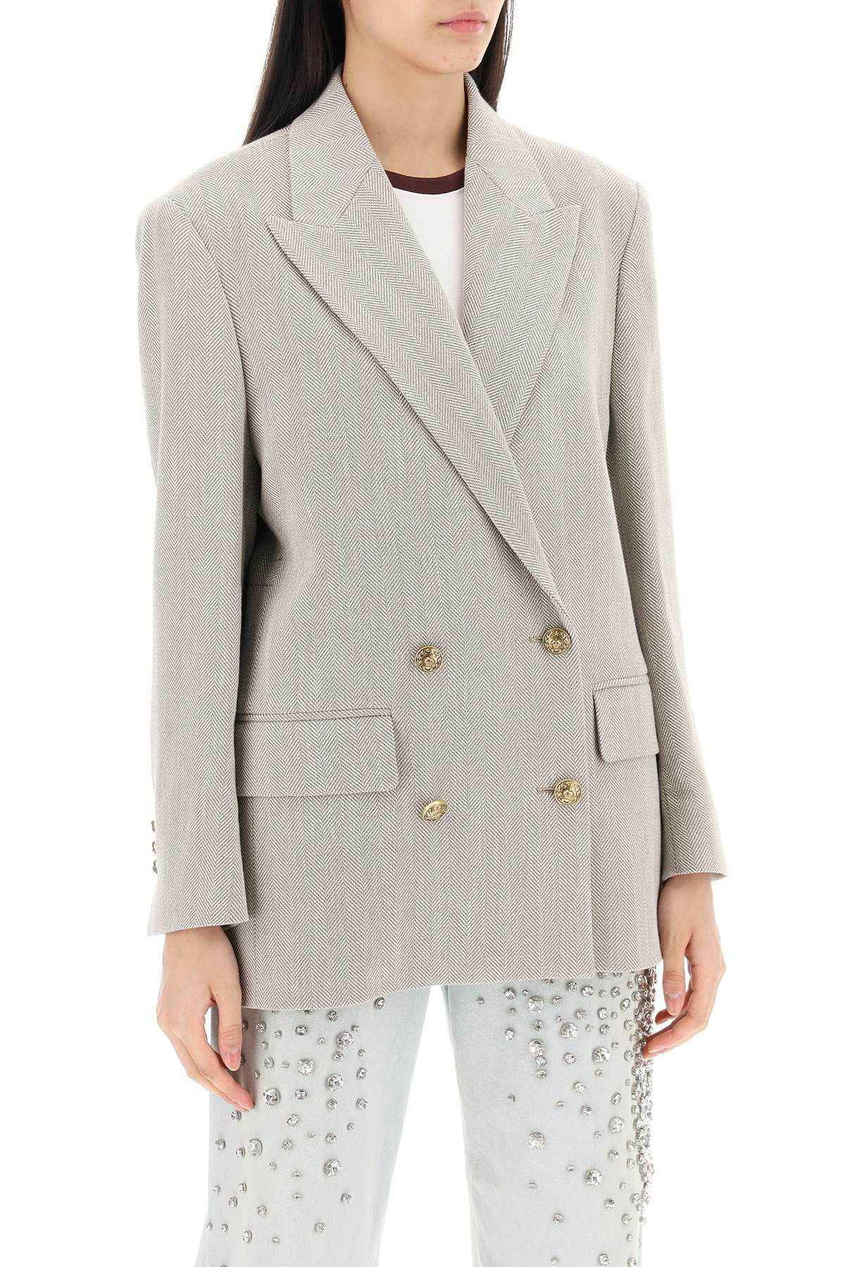 GOLDEN GOOSE double-breasted blazer in h Beige Golden Goose