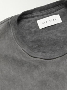Les Tien - Distressed Cotton-Jersey T-Shirt - Gray