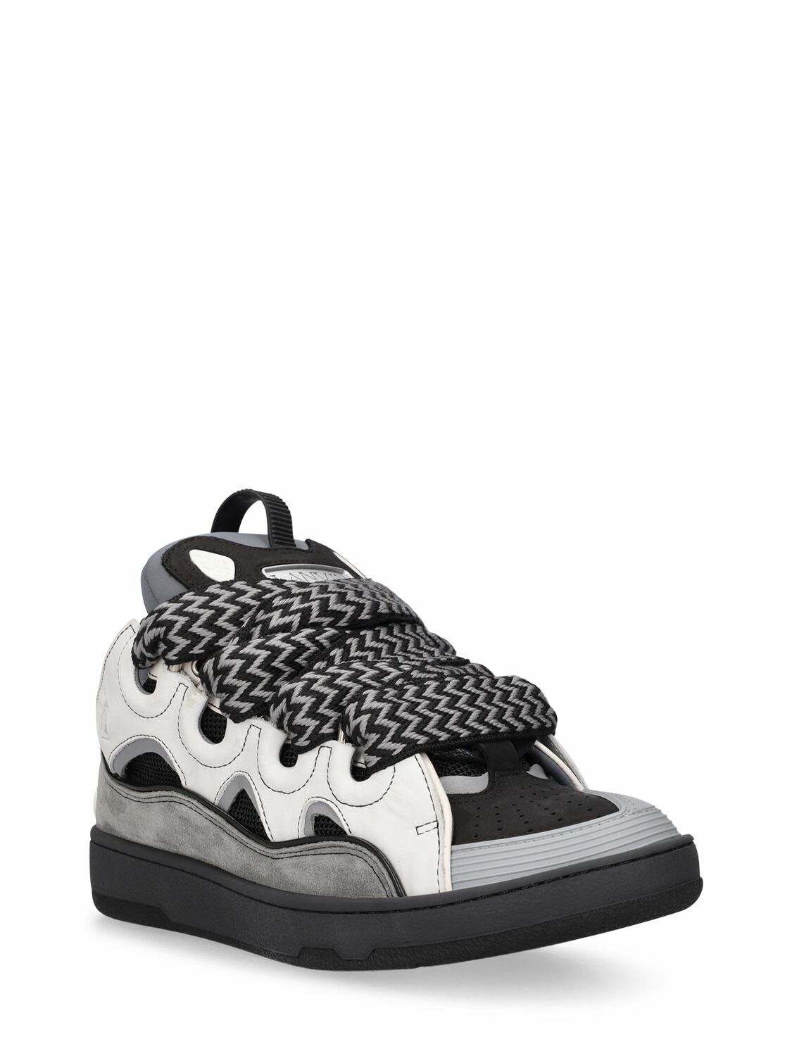 LANVIN - Curb Leather Sneakers Lanvin