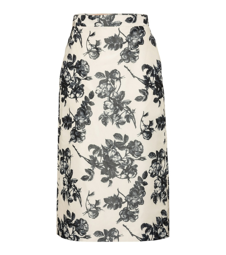 Photo: Brock Collection - Stella floral cotton midi skirt