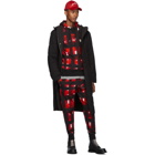 Alexander McQueen Black and Red Pullover Hoodie