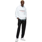 Givenchy White Logo Address Hoodie