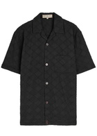 Smr Days Paraiso Embroidered Cotton Shirt Black