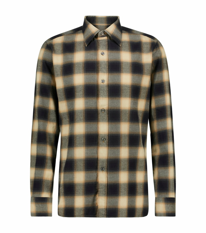 Photo: Tom Ford - Long-sleeved checked shirt