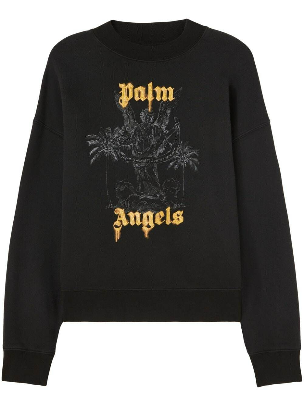 PALM ANGELS - Logo Cotton Sweatshirt Palm Angels