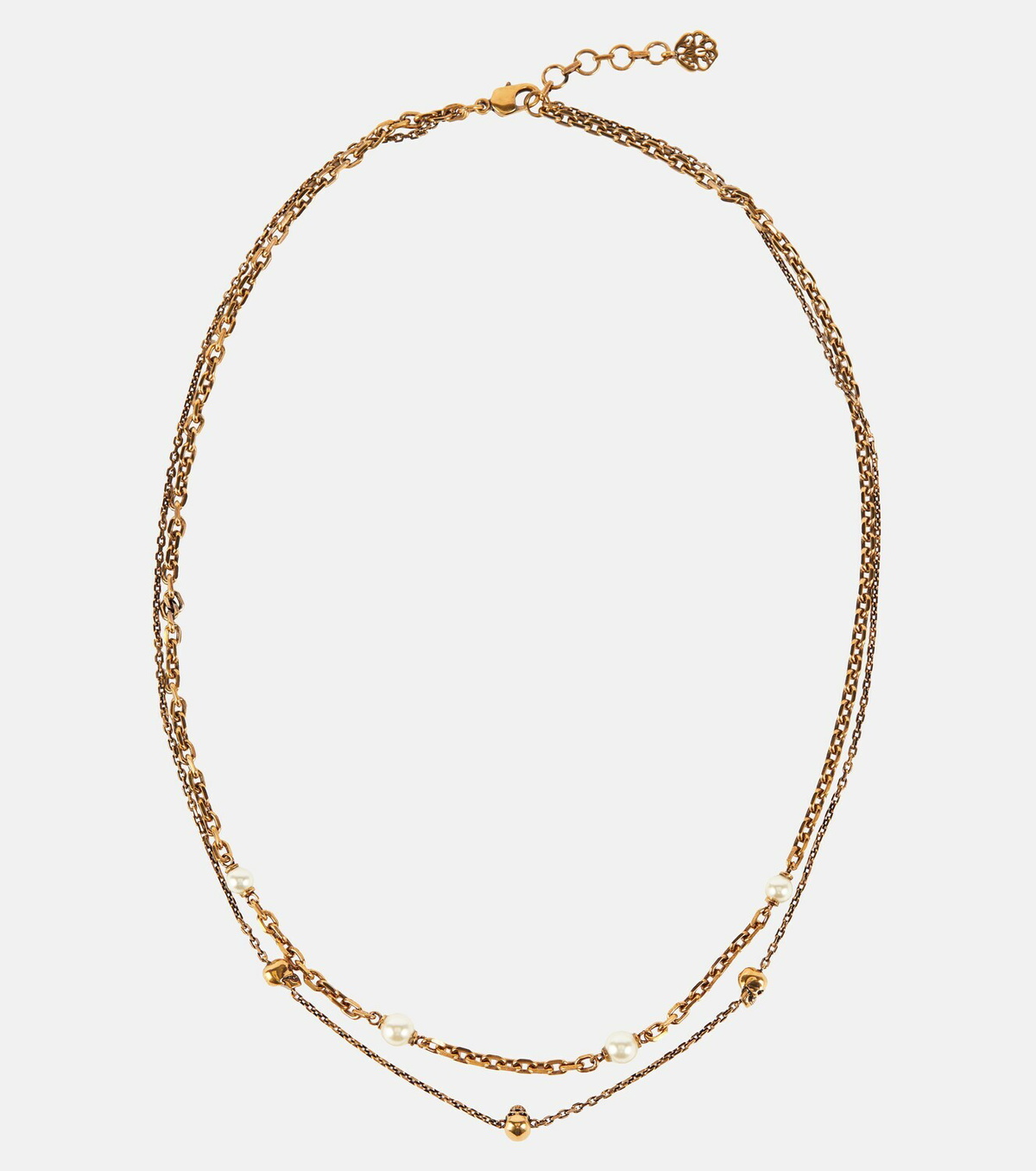 Alexander McQueen - Faux pearl skull necklace