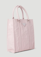 Prada Crinkled Leather Tote Bag
