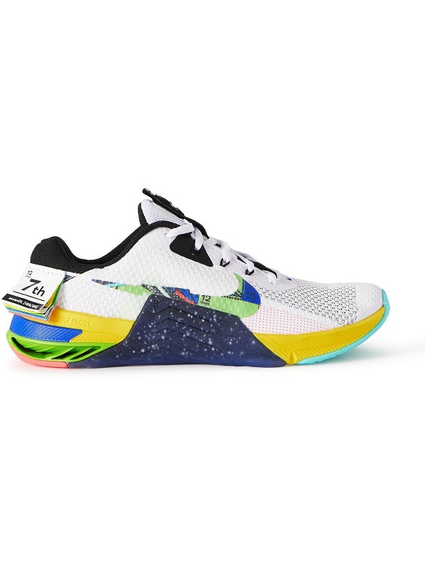 Photo: Nike Training - Metcon 7 AMP Rubber-Trimmed Mesh Training Sneakers - Multi