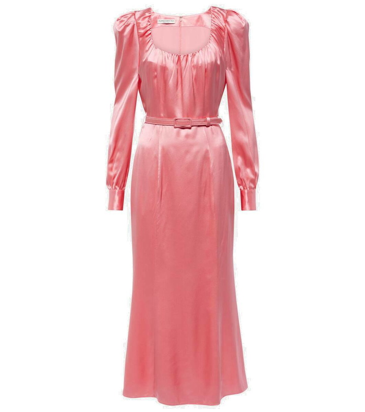 Photo: Alessandra Rich Silk satin midi dress