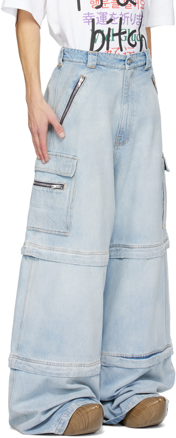 VETEMENTS Blue Transformer Jeans Vetements