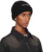 We11done Black Chunky Beanie