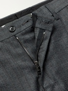 Dolce&Gabbana - Straight-Leg Pleated Pinstriped Virgin Wool Trousers - Gray