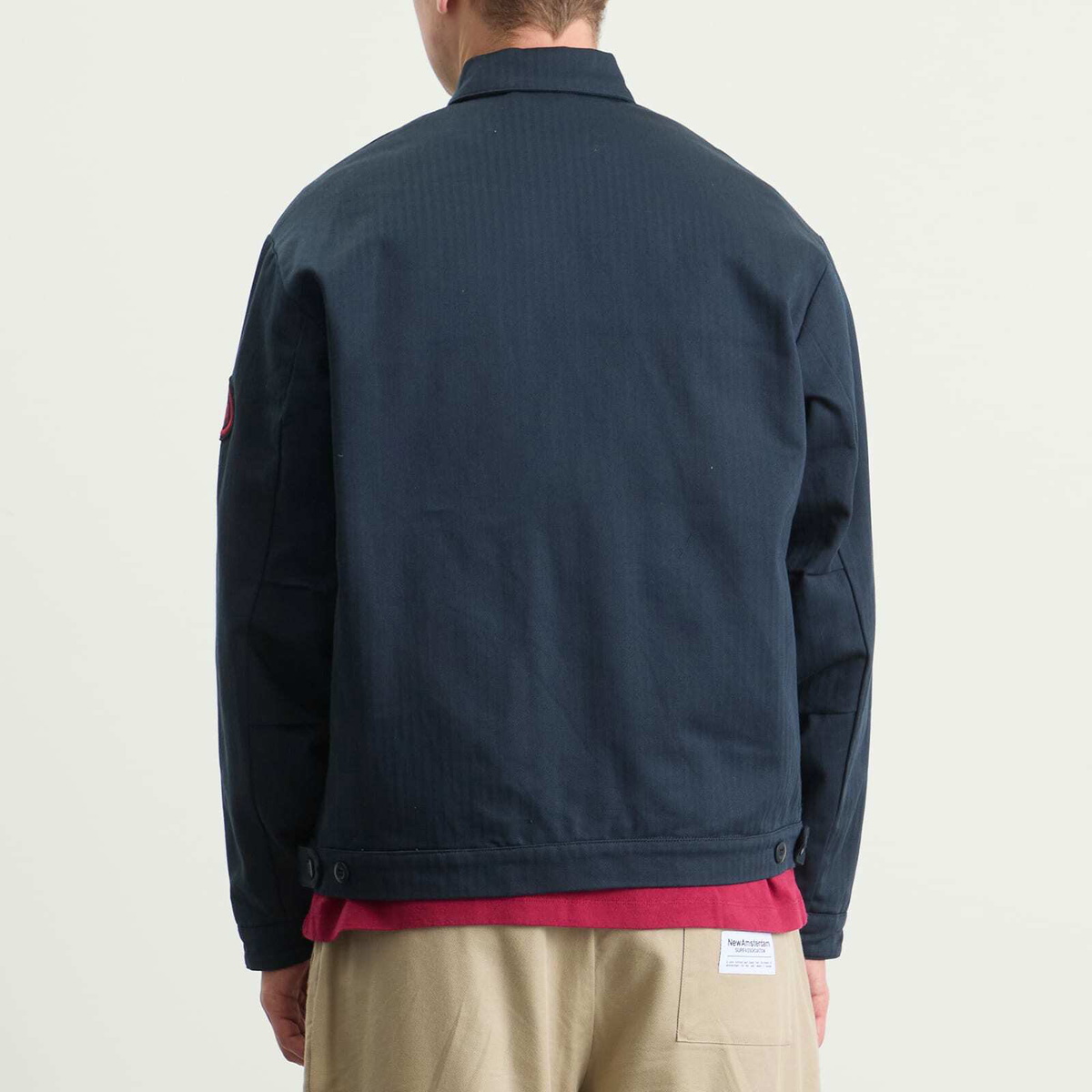 By Parra Men's Pumping Gas Jacket in Navy Blue
