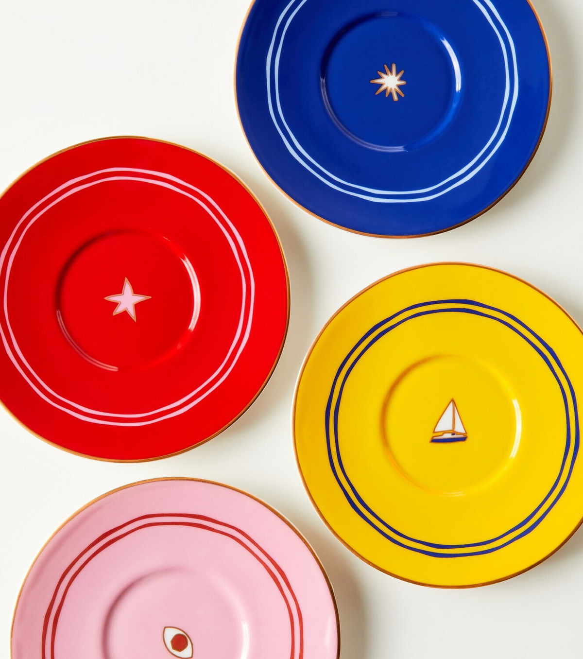 Jonathan Adler Playa set of 4 porcelain espresso cups
