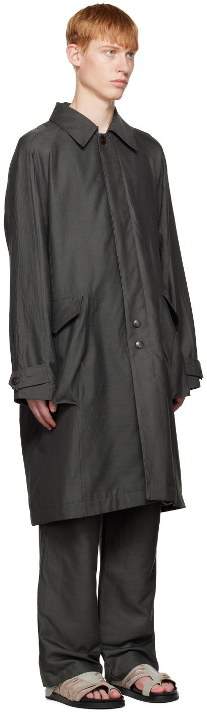 Kiko Kostadinov Gray Anakazel Trench Coat Kiko Kostadinov