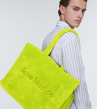Acne Studios Logo teddy fleece tote bag