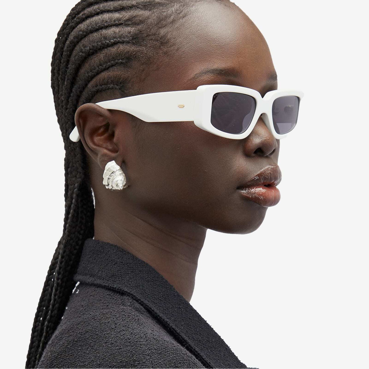 KIMEZE Concept 2 Sunglasses in White 