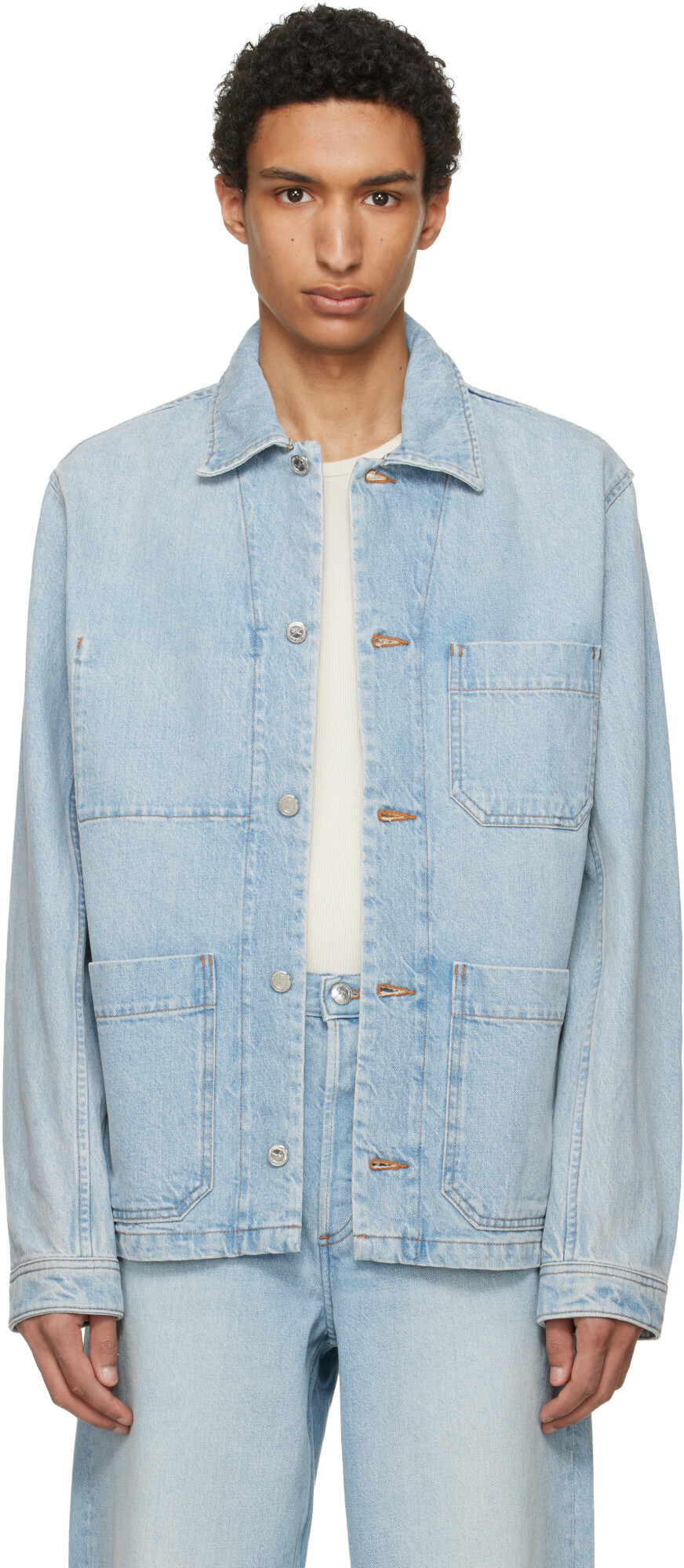 A.P.C. Blue New Rodney Denim Jacket