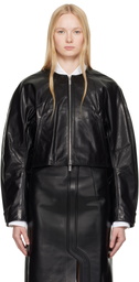 Helmut Lang Black Articulated Leather Jacket