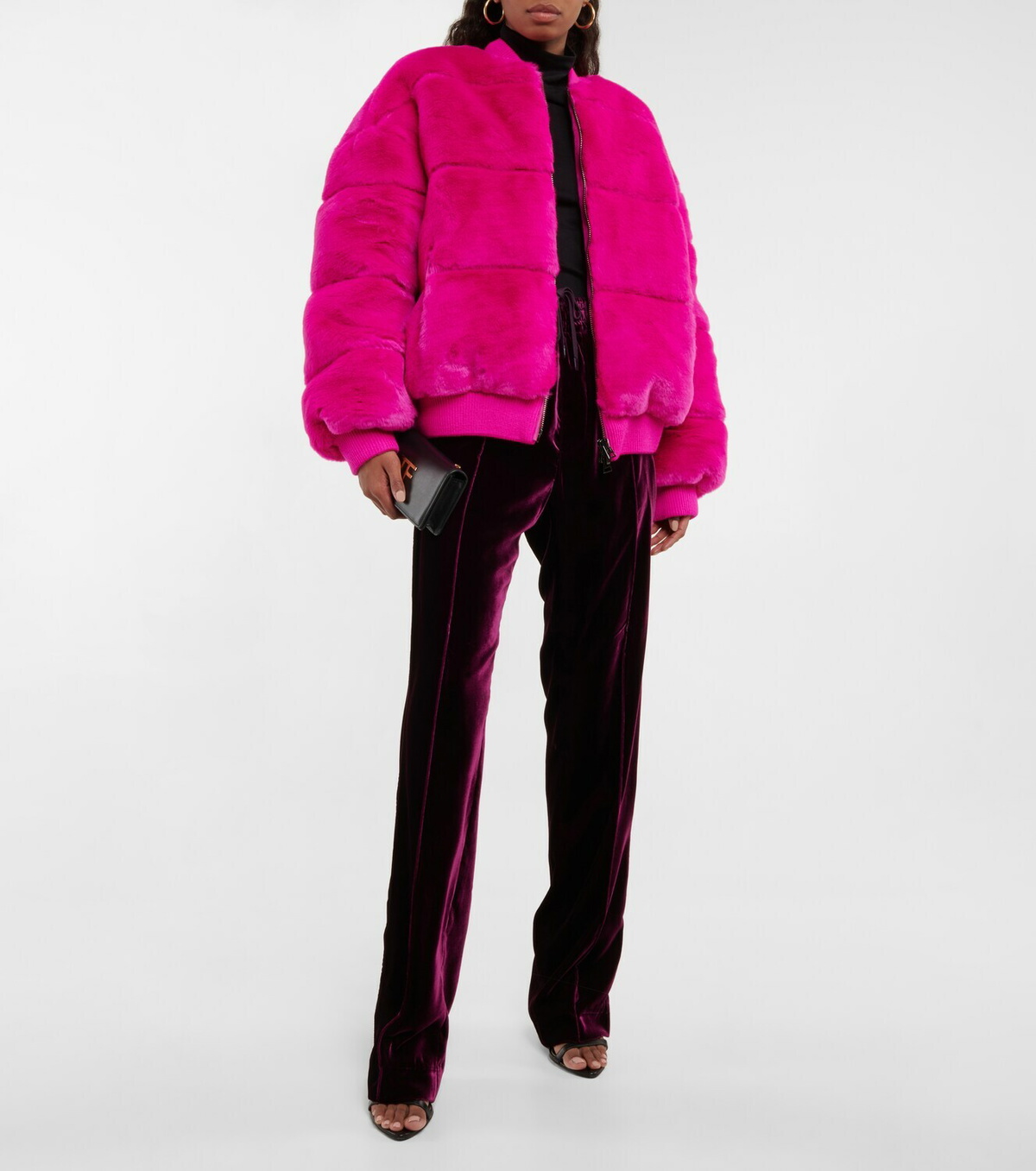 Tom Ford Faux fur puffer down jacket TOM FORD