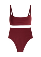 Lido Undici High Waist Bikini Dark Red