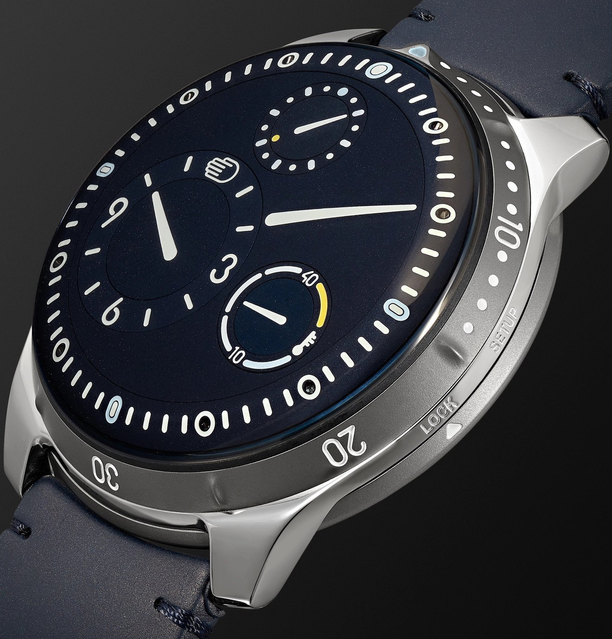 Ressence EXCLUSIVE Type 5 46mm Titanium and Leather Mechanical