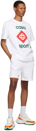 Casablanca White Casa Sport Shorts