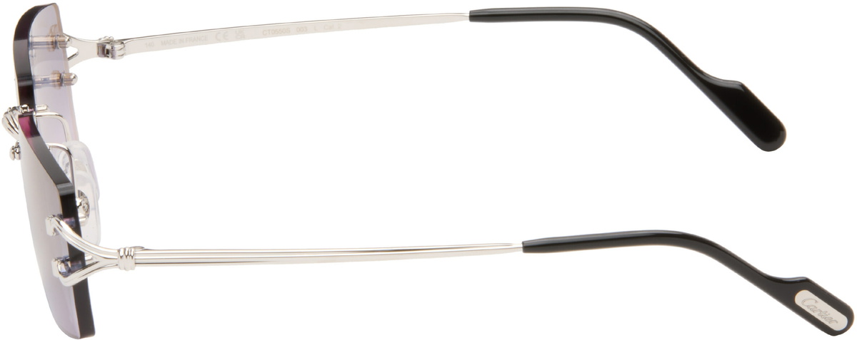 Cartier Silver Classic C Motif Sunglasses
