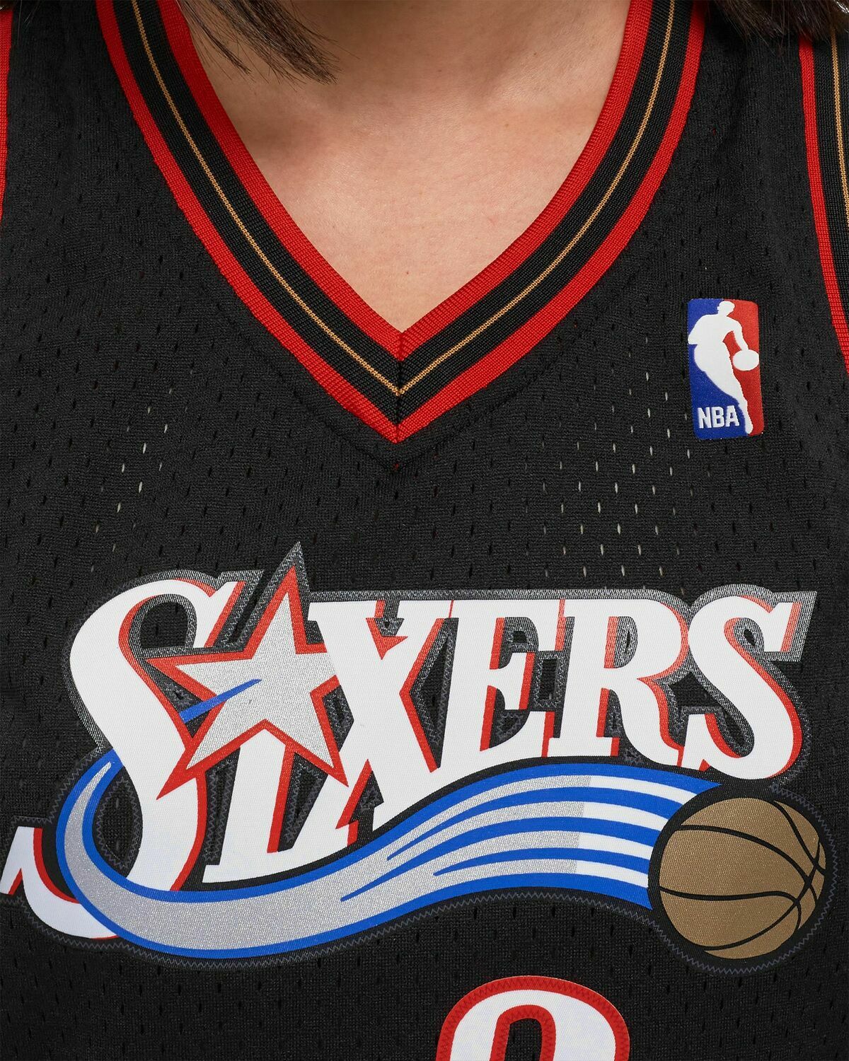 Mitchell & Ness Nba Women's Swingman Jersey Philadelphia 76ers 2000 01 Allen Iverson #3 Black Jerseys