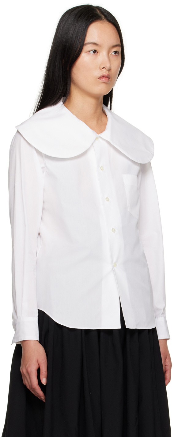 Comme des Garçons Girl White Peter Pan Collar Shirt Comme des