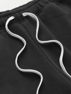 Nike - Sportswear Straight-Leg Logo-Embroidered Cotton-Jersey Drawstring Shorts - Black