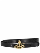 VIVIENNE WESTWOOD - Small Orb Buckle Leather Belt