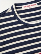 Orlebar Brown - Claude Striped Cotton-Jersey T-Shirt - Blue