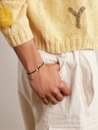 Luis Morais - Gold, Enamel, Diamond and Cord Bracelet