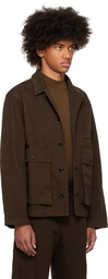 LEMAIRE Brown Boxy Denim Jacket