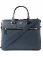 SALVATORE FERRAGAMO - Gancini Textured-Leather Briefcase
