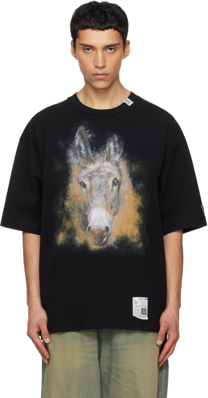 Photo: Maison MIHARA YASUHIRO Black Horse Printed T-shirt