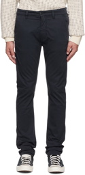 Nudie Jeans Navy Slim Adam Trousers