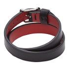 Maison Margiela Black Leather Bracelet