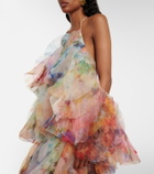 Zimmermann Luna floral ruffled midi dress