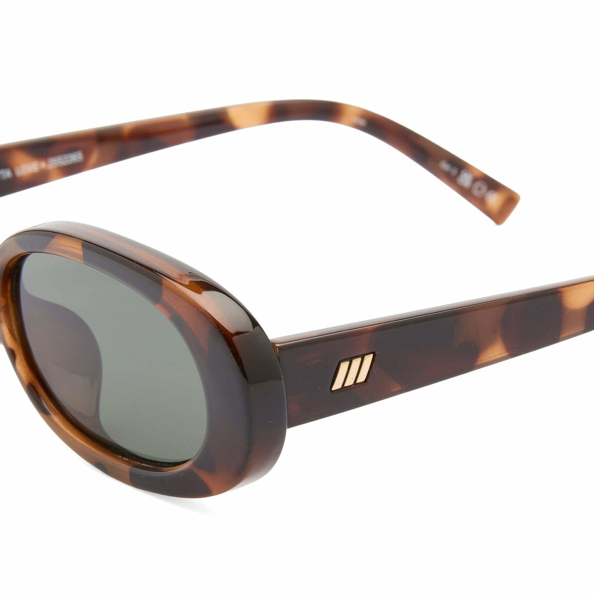 Le Specs Outta Love + Sunglasses in Tort/Green Mono 